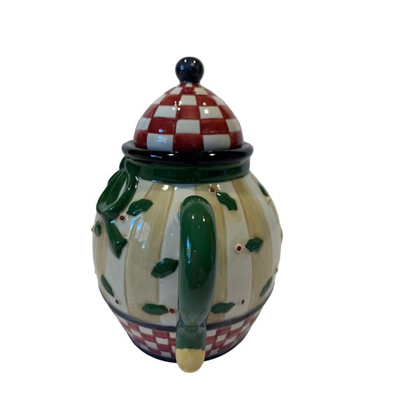 Debbie Mumm Mini Teapot Holly Toss Sakura Collector Series - Picture 3 of 12